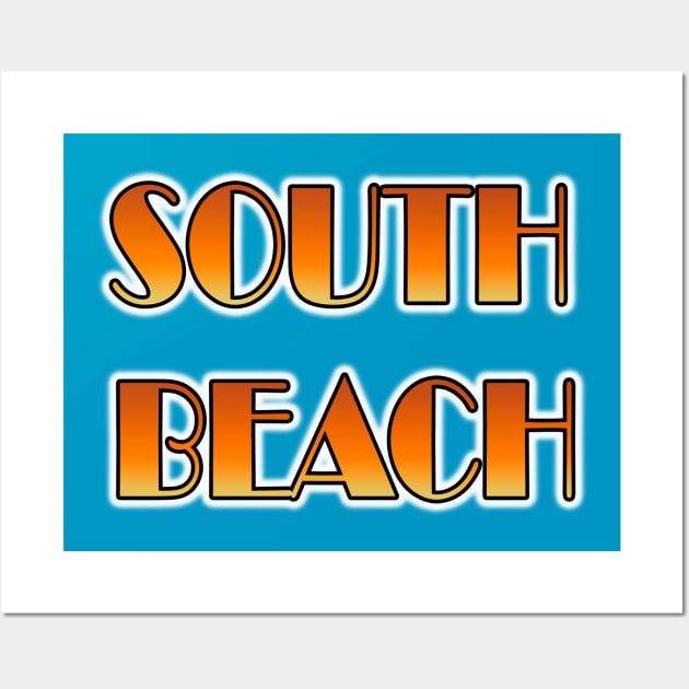 South Beach by Basement Mastermind Wall Art by BasementMaster